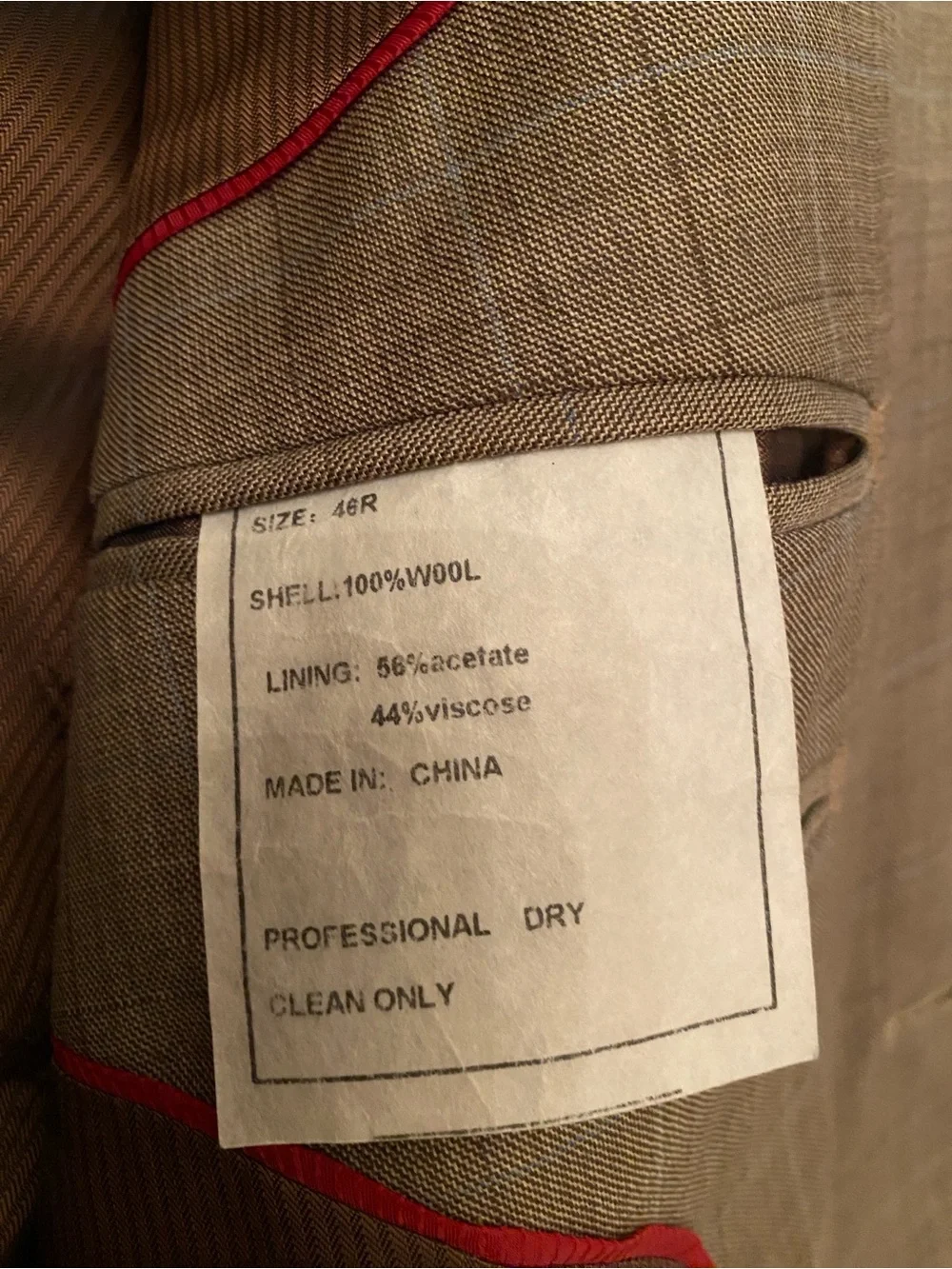 Vintage Pendleton 100% wool plaid suit 46R